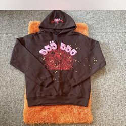 Men Brown Spider Hoodie Size:M