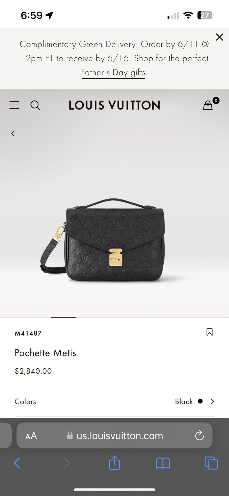 Louis Vuitton POCHETTE METIS M41487 - Xpurse