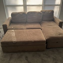 Couch with a storage space