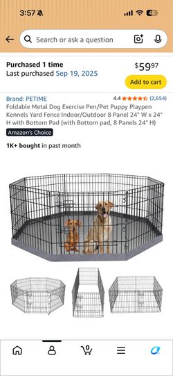 Puppy play pen