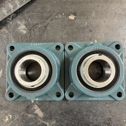 TWO NEW Dodge SCM 2-7/16 Flanged Mount Ball Bearing Cast Iron 2-7/16in Bore