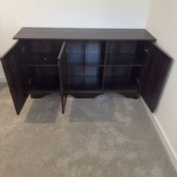 Brown Wood Console/Chest 
