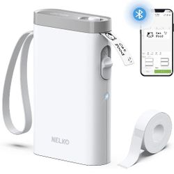Label Maker Machine with Tape, P21 Portable Bluetooth Label Printer, Wireless Handheld Sticker Maker Mini Label Makers with Multiple Templates for Org
