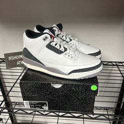 Size 11M & 10.5M - Jordan 3 Cement Grey 
