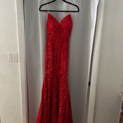 Red Prom Dress Size 0