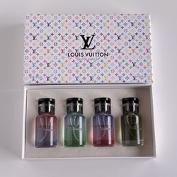 LV Luxury Perfume Gift Set, Brand New  With Box And Bag, 4 Bottles, Perfect Gift For Personal Use Or As Gift, Pick Up Available, Limited Quantity