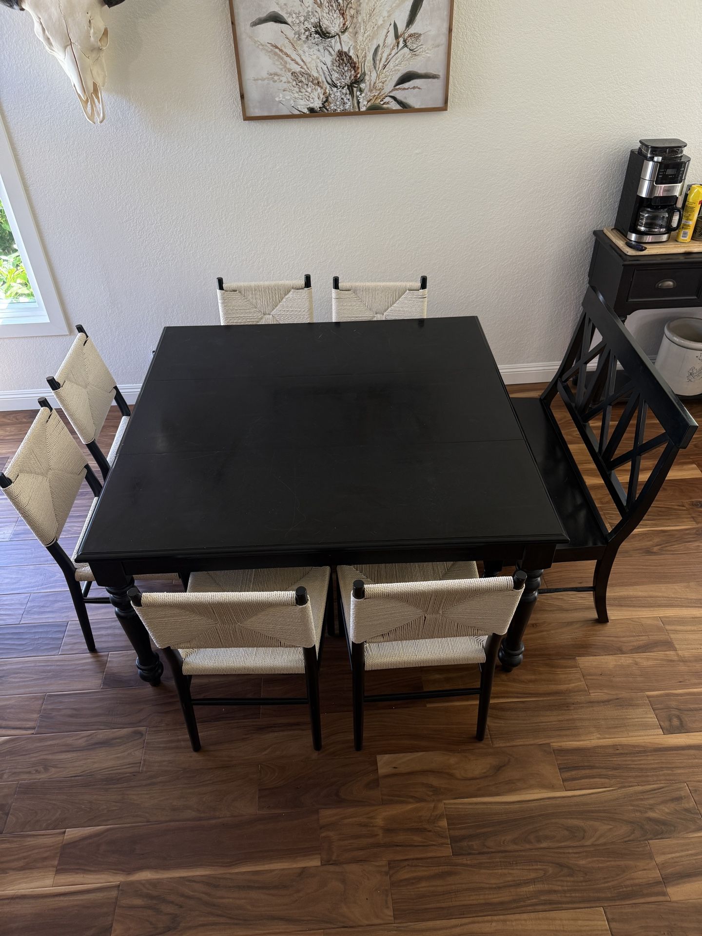Black Wood Kitchen/dining Table