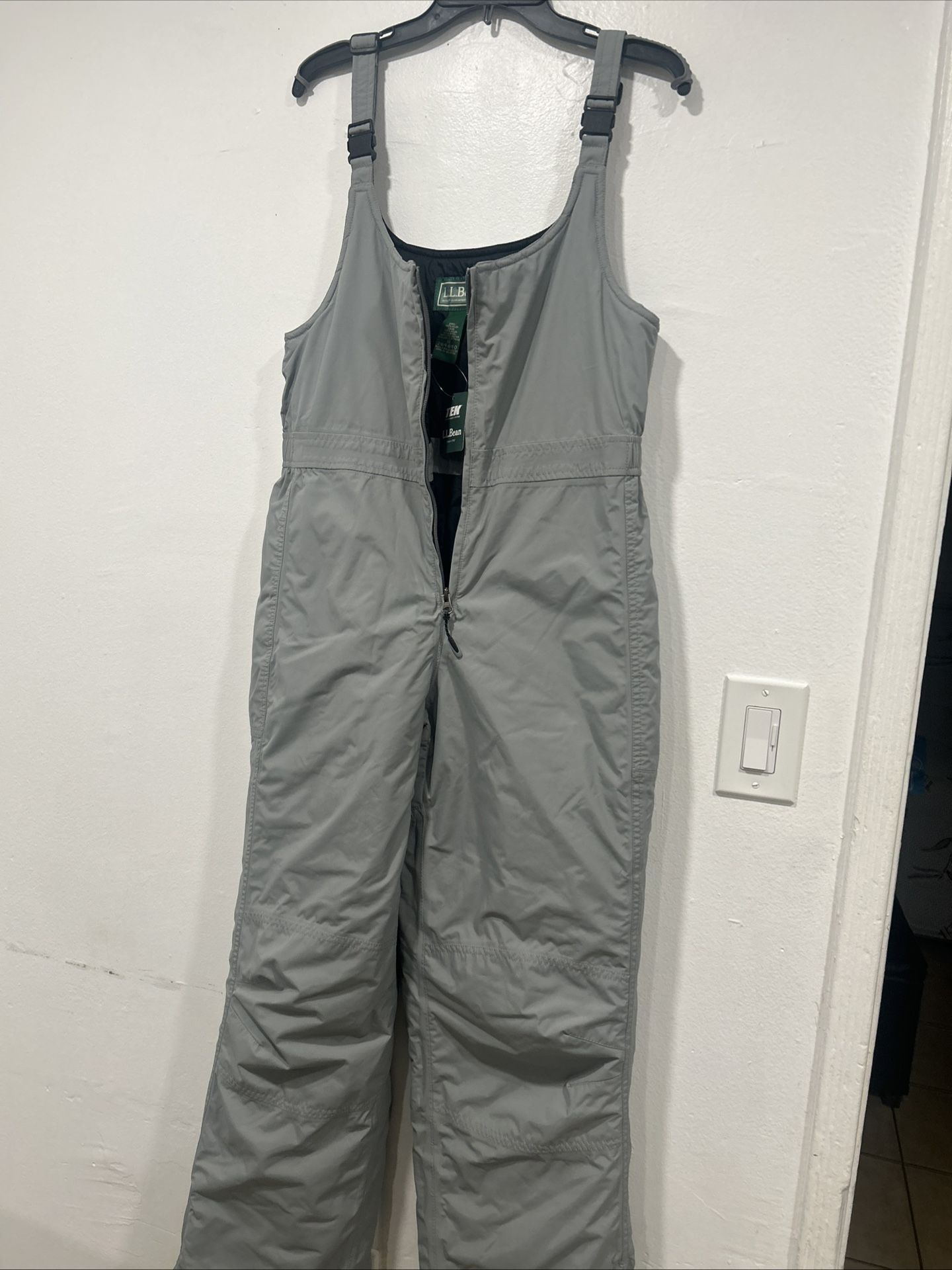 LL Bean TEK WATERPROOF SISTEM Overall Snow Pants Womens Size 18