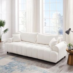 B0CQLTJ2MS Vanomi 91” Extra Large Loveseat sofa modern Boucle Fabric couch 