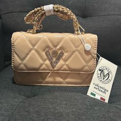 Valentino Orlandi Taupe Purse / Handbag / Shoulder Bag 