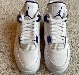 Men's Air Jordan 4 purple metallic