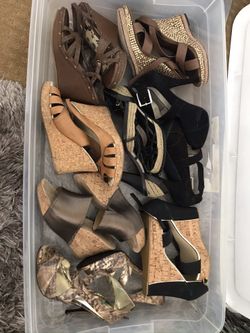Shoes like new wedges platform sz 7,5-8,5