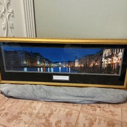 Large 43” Venice Night Wall Art – Framed | $30 Pickup today