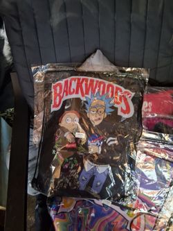Backwoods Rick and Morty Graphic drawstring backpack