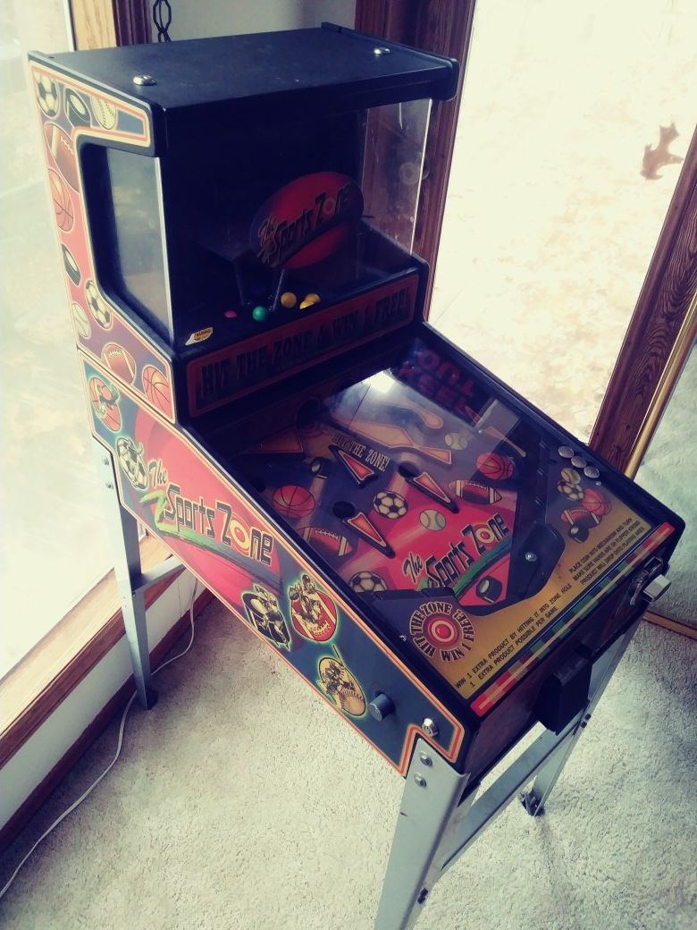 The Sports Zone Pinball/Gumball Machine