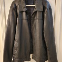 Mens Tommy Hilfiger XL Leather Jacket