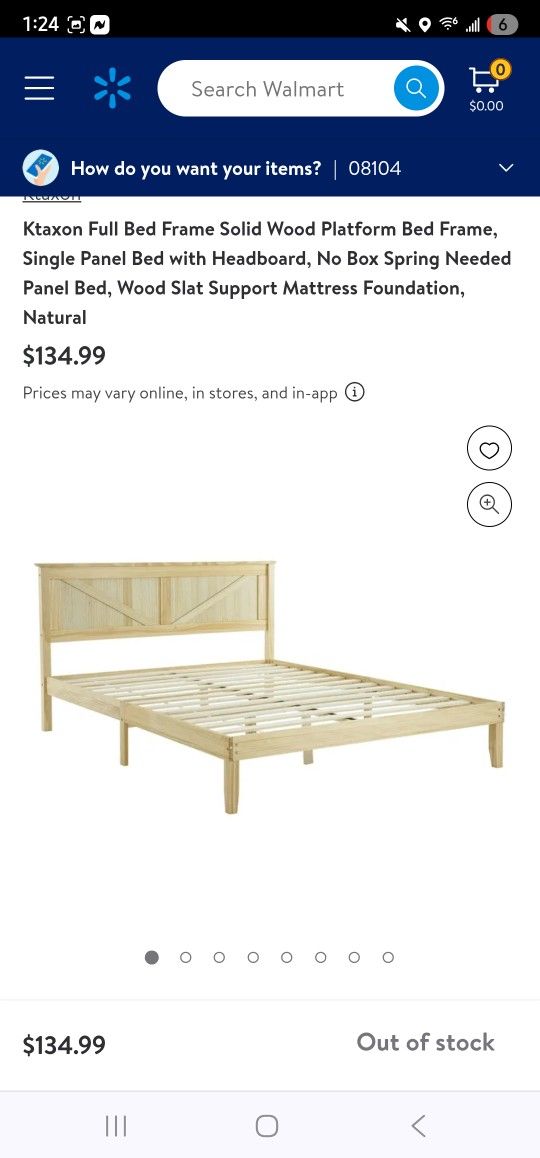 Ktaxon
Ktaxon Full Bed Frame Solid Wood Platform Bed Frame, Single Panel Bed with Headboard, No Box Spring Needed Panel Bed, Wood Slat Support Mattres