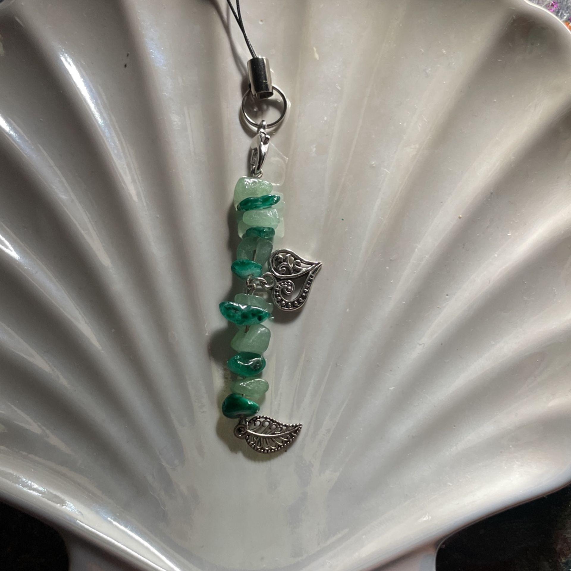 Green Handmade Keychain 🌱