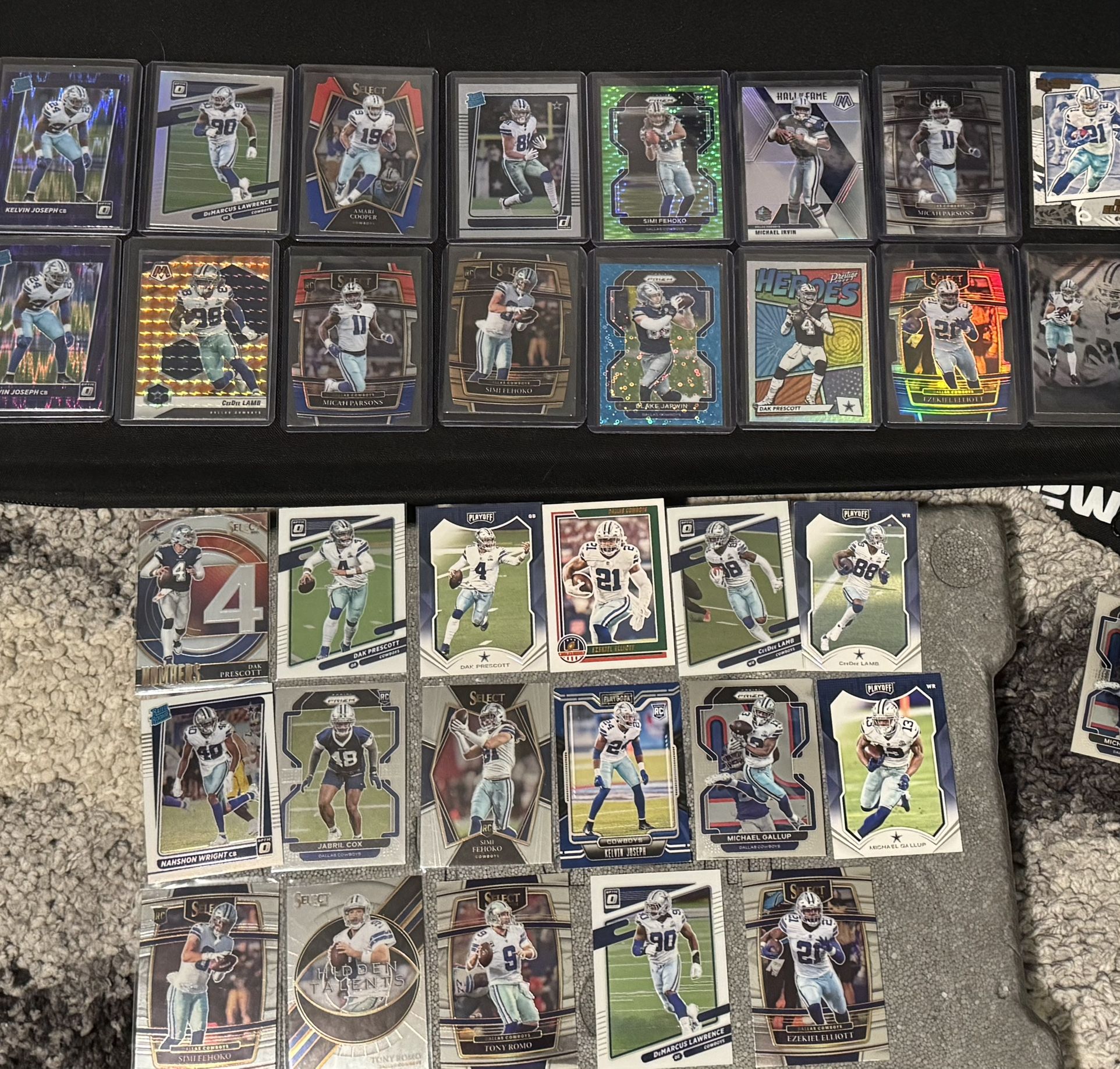 Dallas Cowboys Panini Football Card Collection! (Donruss Optic, Prizm, Select)