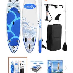 KPRising Inflatable Stand Up Paddle Board with Complete SUP Accessories