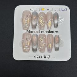 Press On Nails Size S Reusable Handmade