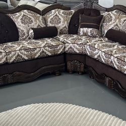 Victorian Style Sofa Loveseat 