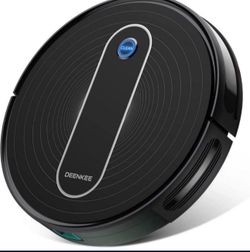 Robot Vacuum, Deenkee Robotic Vacuums 2.75" Slim 1500PA Strong Suction, Self-Charging Robot Vacuum Cleaner, 100 Mins Runtime 6 Cleaning Modes Quiet Au