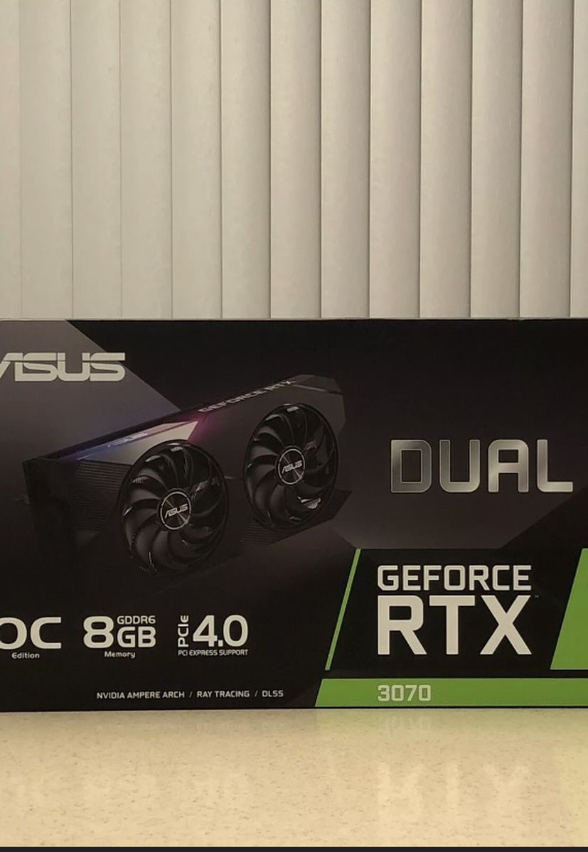 ASUS Dual NVIDIA GeForce RTX 3070 OC Edition Gaming Graphics Card - BRAND NEW/SEALED