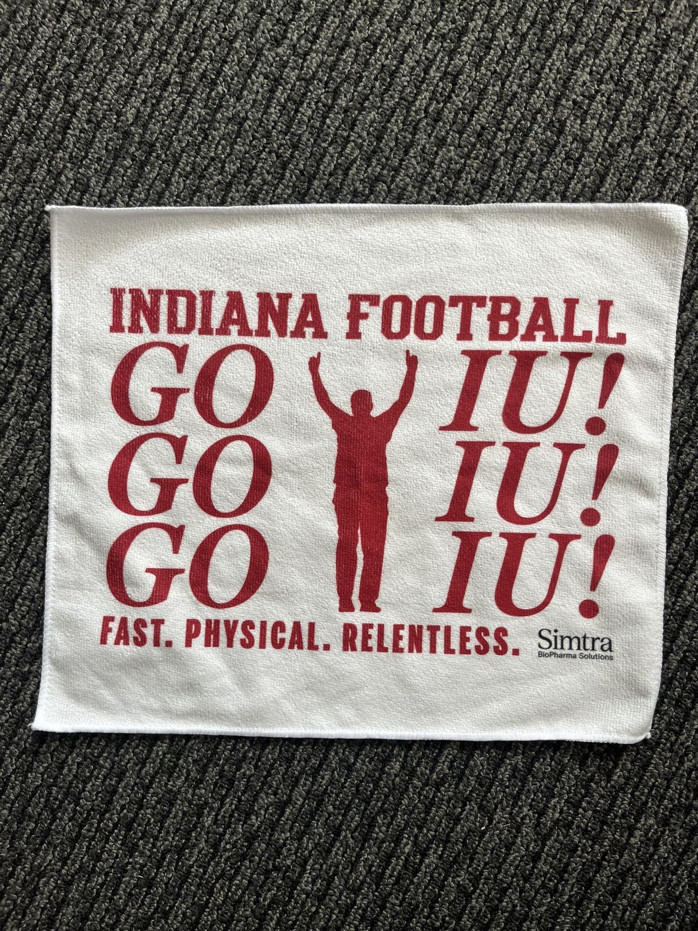 Indiana Football Go IU! White Rally Towel Kennesaw State Game