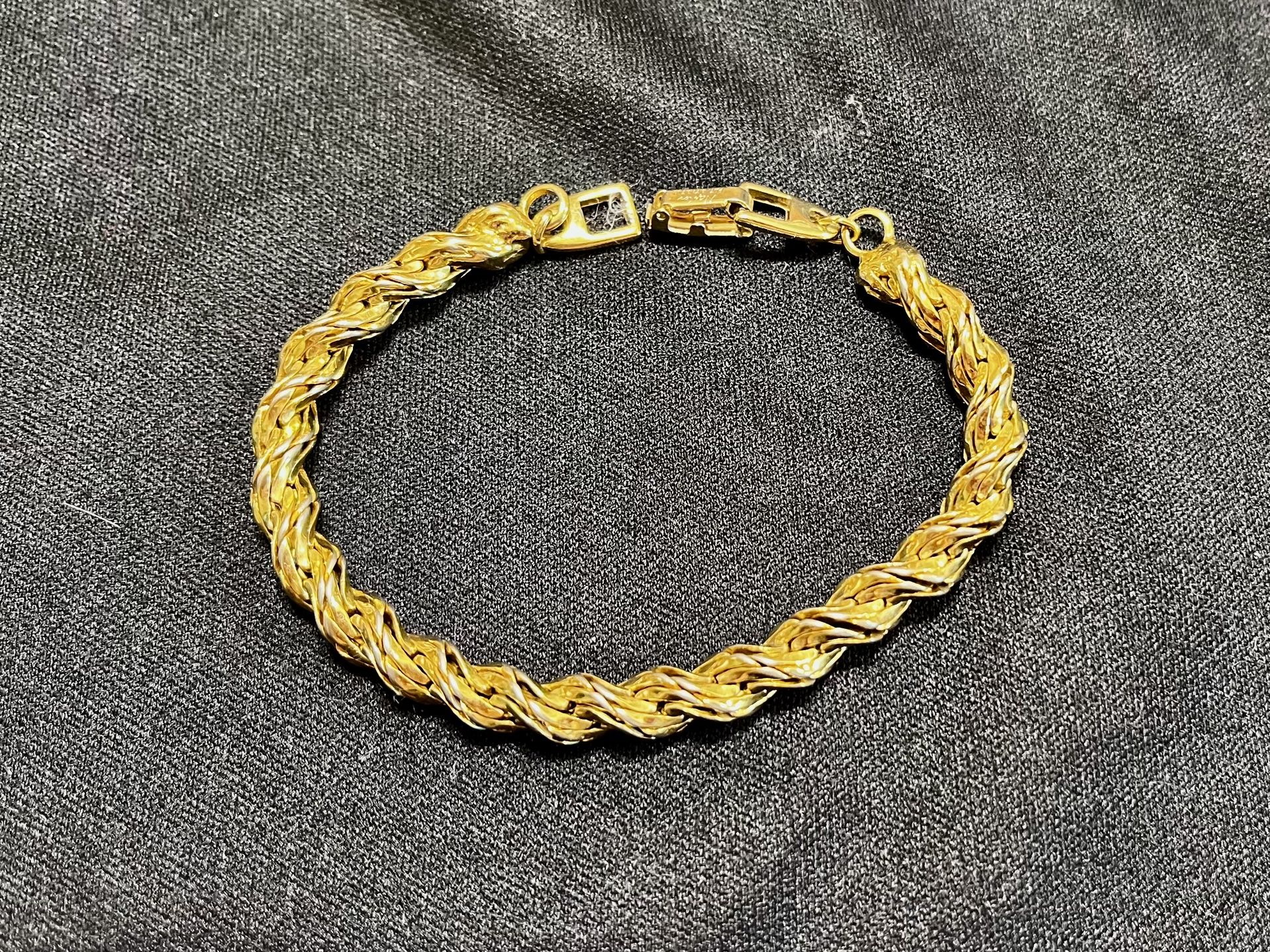 Vtg Napier Pat. Goldtone Bracelet 6 1/2”