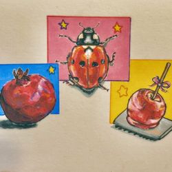 Acrylic Marker Painting On Watercolor Paper 