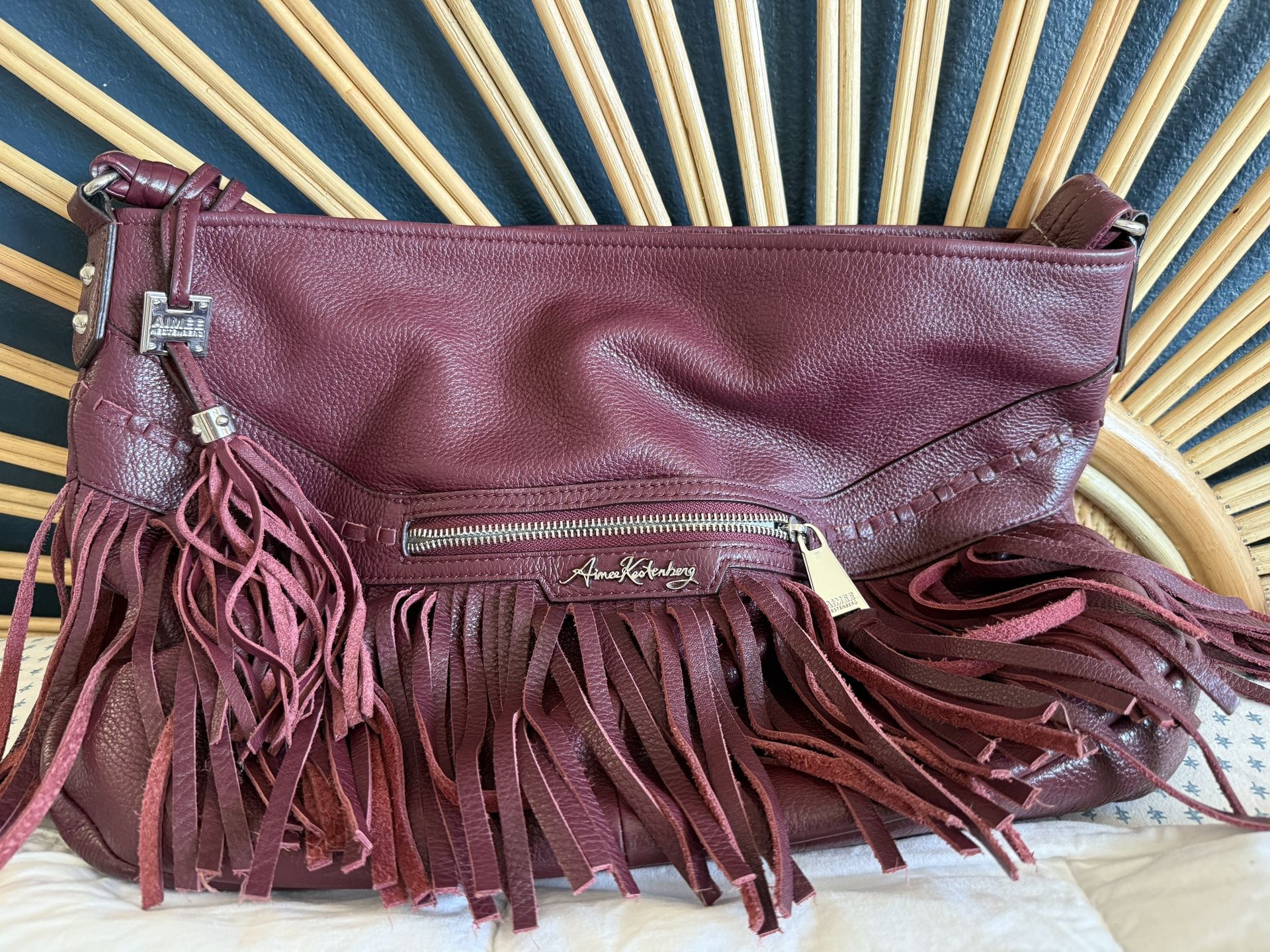 Amy Kestenberg Leather Bag W/ Fringe