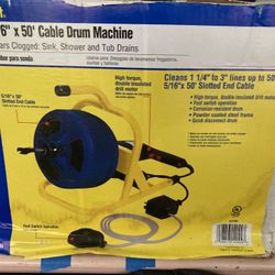 5/16 X 50’ Electric Drain Snake