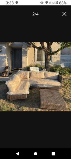 Costco quality deep seating cushions 5 inch deep seating sunbrella quality cushions used as a display patio furniture patio set 🚛🚎☑️🆕