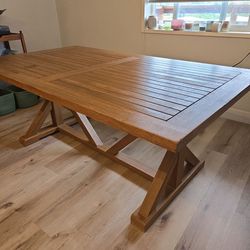 Teak dining room table