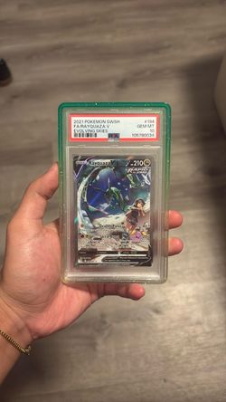 PSA 10 Rayquaza V Full Art Evolving Skies #194