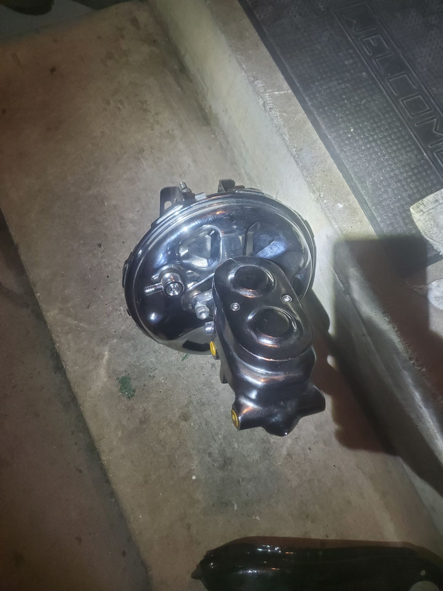 Chrome gm universal brake booster and master cylinder