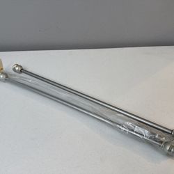 Kenney Decorative Curtain Rod Set – 28” to 48” Adjustable – Brushed Nickel 