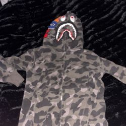 Grey Bape Hoodie