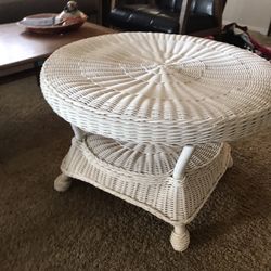 Antique  Wicker Table 