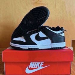Dunk Low Retro White Black Panda Size 5Y/ 6.5 Womens GS CW1590-100 Brand New 