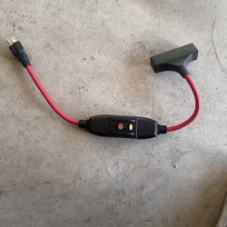 2 ft. 12/3 15 Amp In-Line GFCI with Power Block, Red