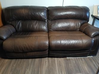 Leather recliner