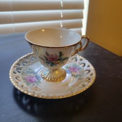 Antique Teacup & Saucer 