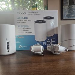 TP-Link Deco AXE5400 Tri-Band WiFi 6E Mesh System(Deco XE75) - Covers up to 5500 Sq.Ft