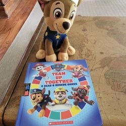 Paw Patrol Stuffed Animal And Game Book