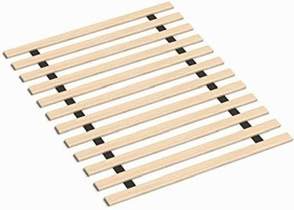 0.68-Inch Heavy Duty Horizontal Mattress Support Wooden Bunkie Board/Bed Slats, Twin, Beige