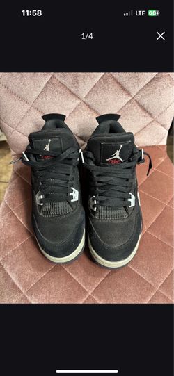 Air Jordan 4 Retro 'Black Canvas'