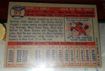 Mickey Mantle Front and Backside