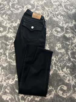 True Religion  Black Shiny Jean 